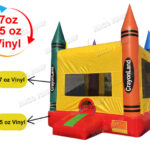 Light-Commercial Crayon Bouncer 13'x13' (Open Box)