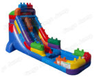 18 FT Light-Commercial Brick Blaster Water Slide