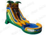 18 FT Light-Commercial Palm Paradise Water Slide