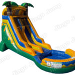 18 FT Light-Commercial Palm Paradise Water Slide