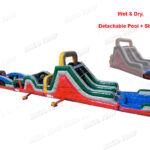 85 FT Dual Lane Extreme Obstacle Course Wet & Dry