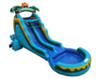 16 FT Dual Lane Back Loader Water Slide (15 oz vinyl)