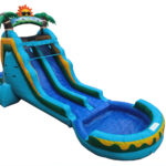 16 FT Dual Lane Back Loader Water Slide (15 oz vinyl)