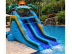 16 FT Dual Lane Back Loader Water Slide (15 oz vinyl) - Image 3