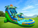 18.5 FT Dual Lane Paradise Splash Wet and Dry Water Slide - Image 4